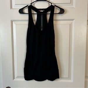 Volume One Black Zipper back tank